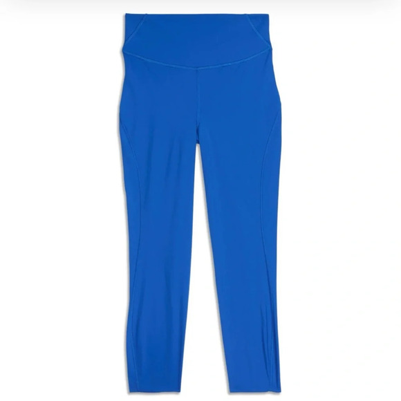 Lululemon Base Pace High-Rise Crop Blue Leggings Size 4 - Picture 3 of 4